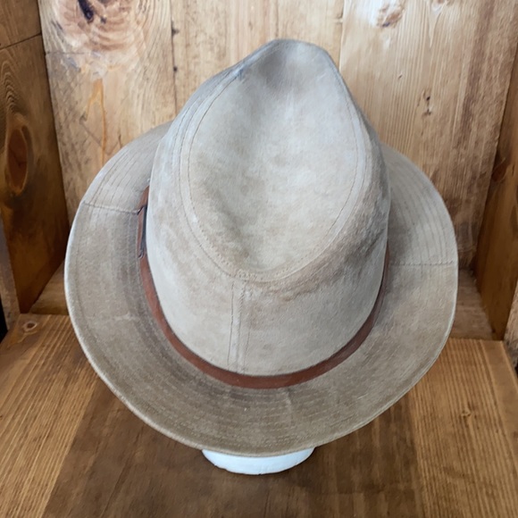 NY Hat & Cap Company Accessories New York Hat Cap Co Vintage Leather Fedora Large Poshmark